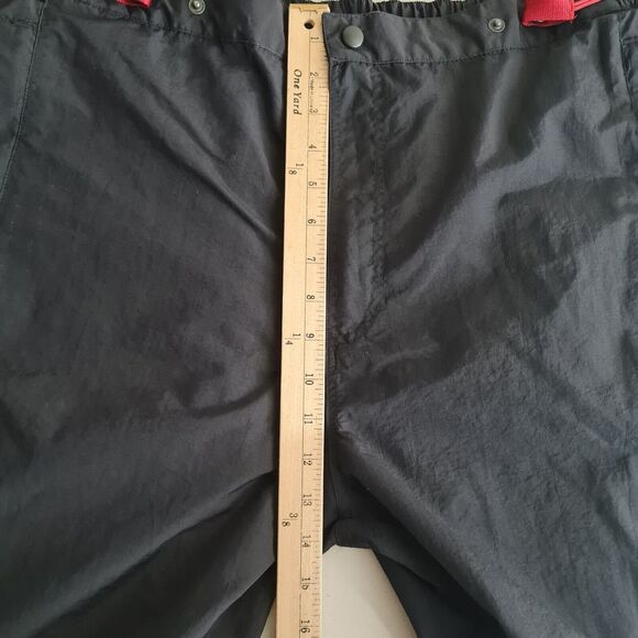 Vintage Spalding Nylon Pants Mens XL Black Cargo Relaxed Basketball Streetwear - Picture 13 of 16